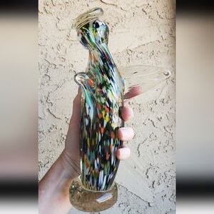 Murano Millefiori Art Glass Angel Figurine.